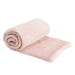 Plaid Damier vieux rose 130x170 cm