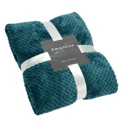 plaid damier 130x170 émeraude 