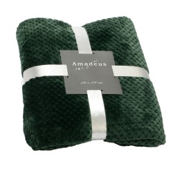 plaid damier 130x170 forêt 