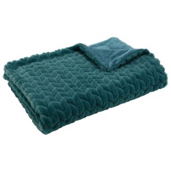 plaid chevron 130x170 émeraude 