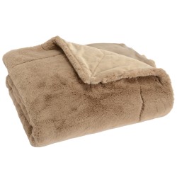 plaid luxe 130x170 taupe 