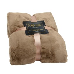 plaid luxe 130x170 taupe 