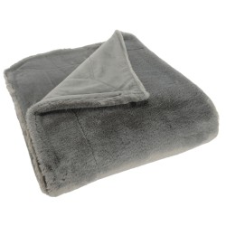 plaid luxe 130x170 anthracite 