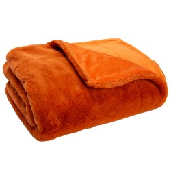 Plaid Luxe safran 130x170 cm 