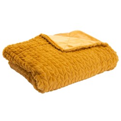 Plaid Chevron camel 130 cm x 170 cm