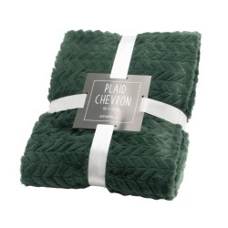 Plaid Chevron vert 130 cm x...