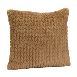 coussin taupe chevron 40x40 cm