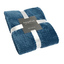 plaid damier 130x170 bleu...