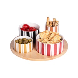 Service apéritif 4 pièces Singita 28,5 cm