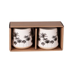 Coffret 2 mugs Palm