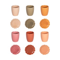 Coffret de 6 tasses et sous tasses Agra
