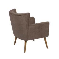 Fauteuil Léon taupe 