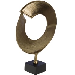 Décoration à poser Anneau Gold hauteur 45 cm