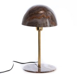 Lampe Basile marron marbré...