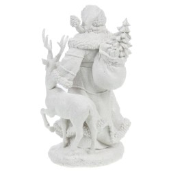 Père Noël Renne blanc 30 cm 