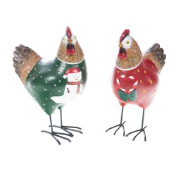 Poule Nicole pull Noël 