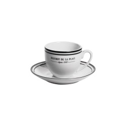 Tasse avec soucoupe Bistrot 9 cl (lot de 6)