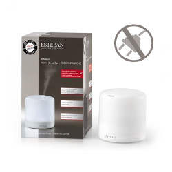 Diffuseur de voiture rechargeable - Parfum Blanc Coton - Estéban