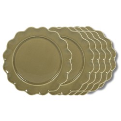 Assiette à dessert verte...