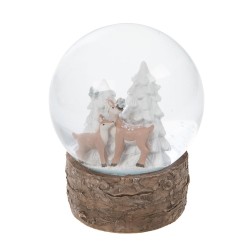 Boule à neige Biche refuge