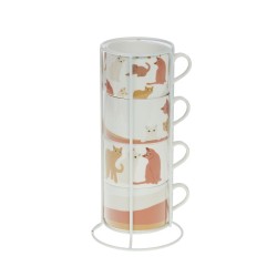 Coffret 4 tasses Gustave 20 cl