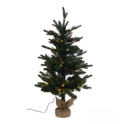 Sapin Colorado jute led 93 cm