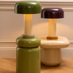 Lampe Janice violette en fer 