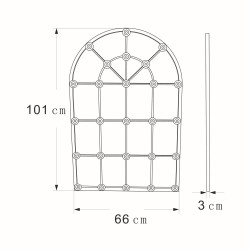 Miroir Grande Demeure gris 100 cm