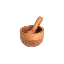 Mortier en bois d'acacia 12 cm