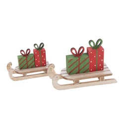 Set de 2 traineaux cadeaux