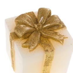 Bougie cadeau crème paillette (lot de 2)