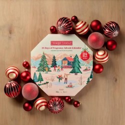 Calendrier de l'avent couronne bougies