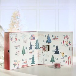 Calendrier Livre de l'avent bougies