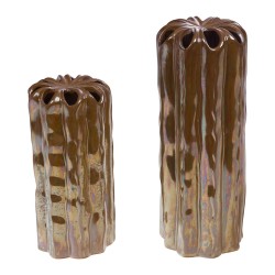 Vase Fleurs brunes petit modèle