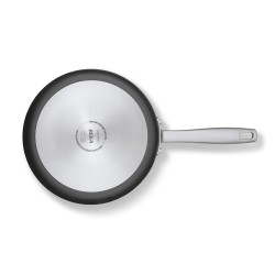 Sauteuse en aluminium 2 anses avec couvercle 24 cm Maestro