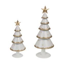 Set de 2 sapins gold à poser