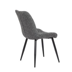 Chaise Cristo grises foncées (lot de 4)