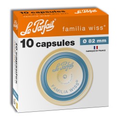 Boîte de 10 capsules Familia Wiss 82 mm