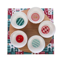 Coffret apéritif 5 bols Santa