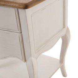 Bout de canapé 2 tiroirs Loberon