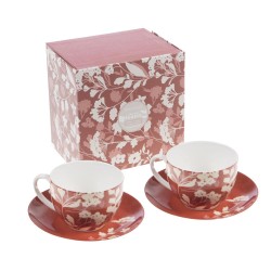 Coffret de 2 tasses et sous-tasses Isana