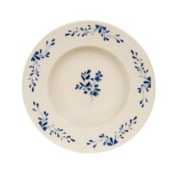 Assiette à pâtes Appoline bleue 27 cm (lot de 6)