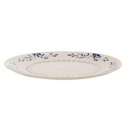 Plat rond Appoline bleu 32 cm