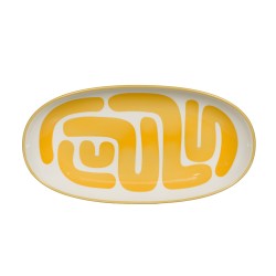 Plat ovale Lulli jaune...
