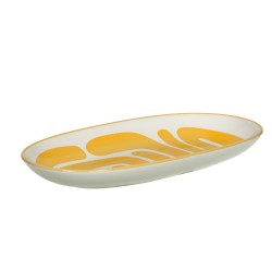 Plat ovale Lulli jaune 30x15 cm