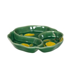 Plat 3 compartiments Lemon 22 cm