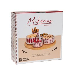 Service apéritif 6 pièces Rubia 31 cm