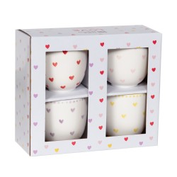 Coffret de 4 mugs Love 9,6 cm