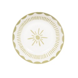 Assiette creuse Tamara verte 20 cm (lot de 6)