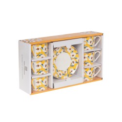 Coffret 6 tasses et...